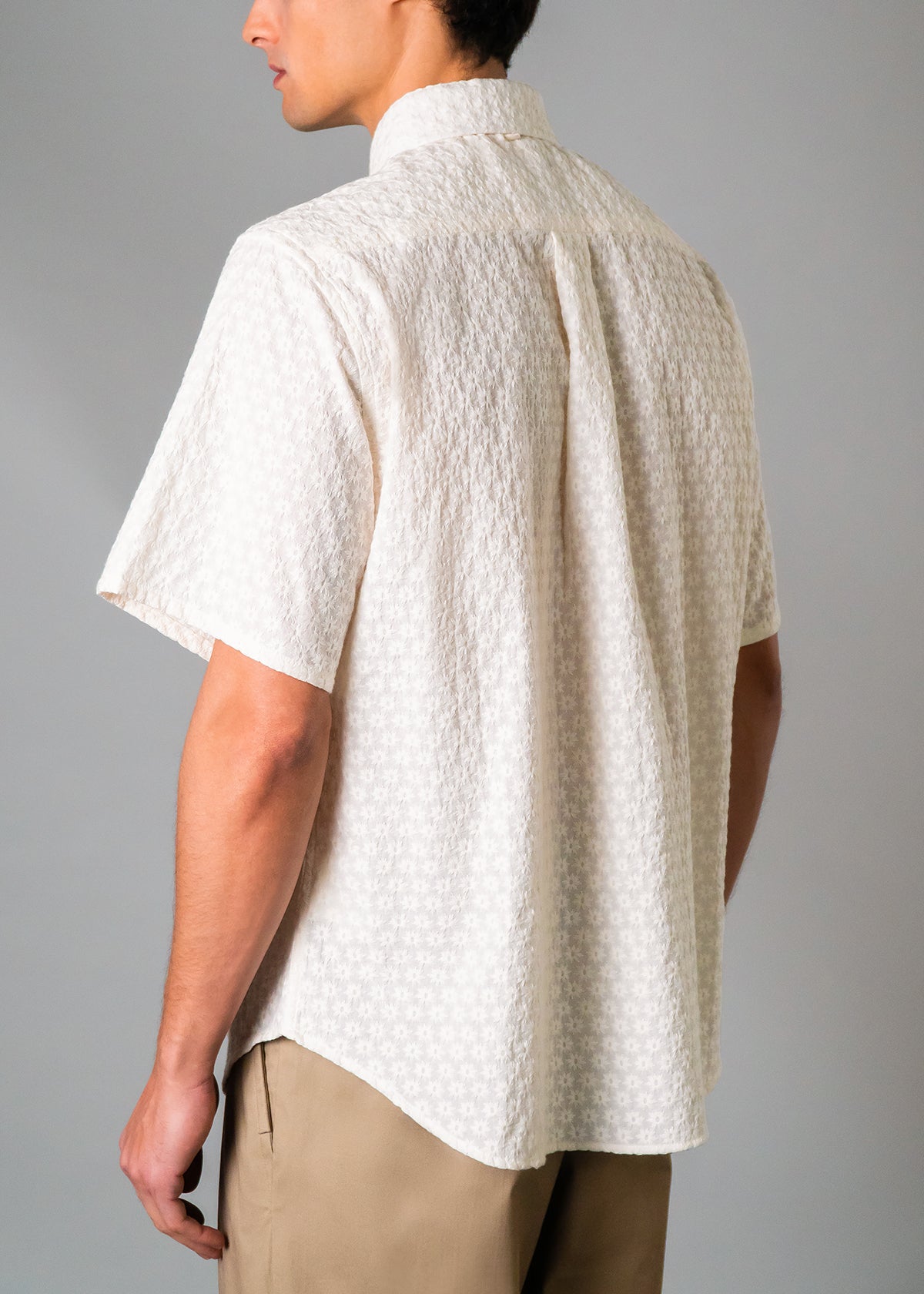 Italy Embroidery Star Cream