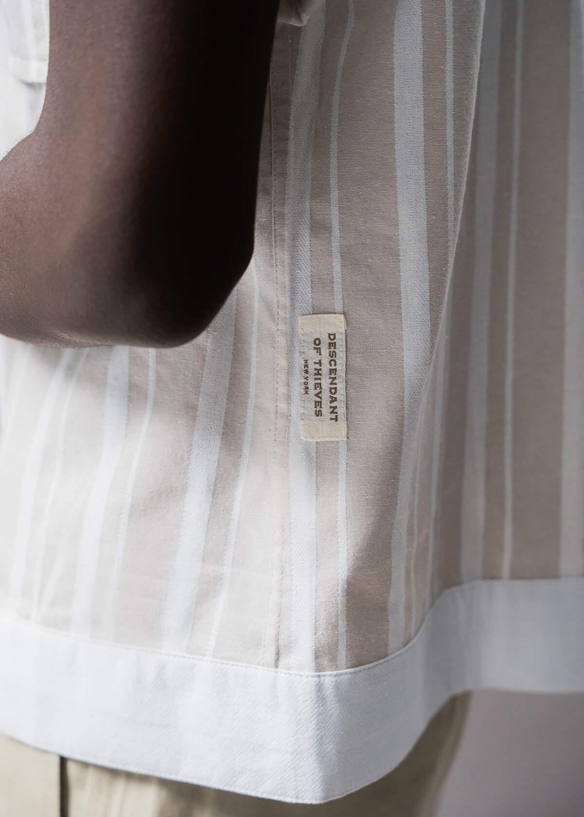 Chevron Stripe Cream