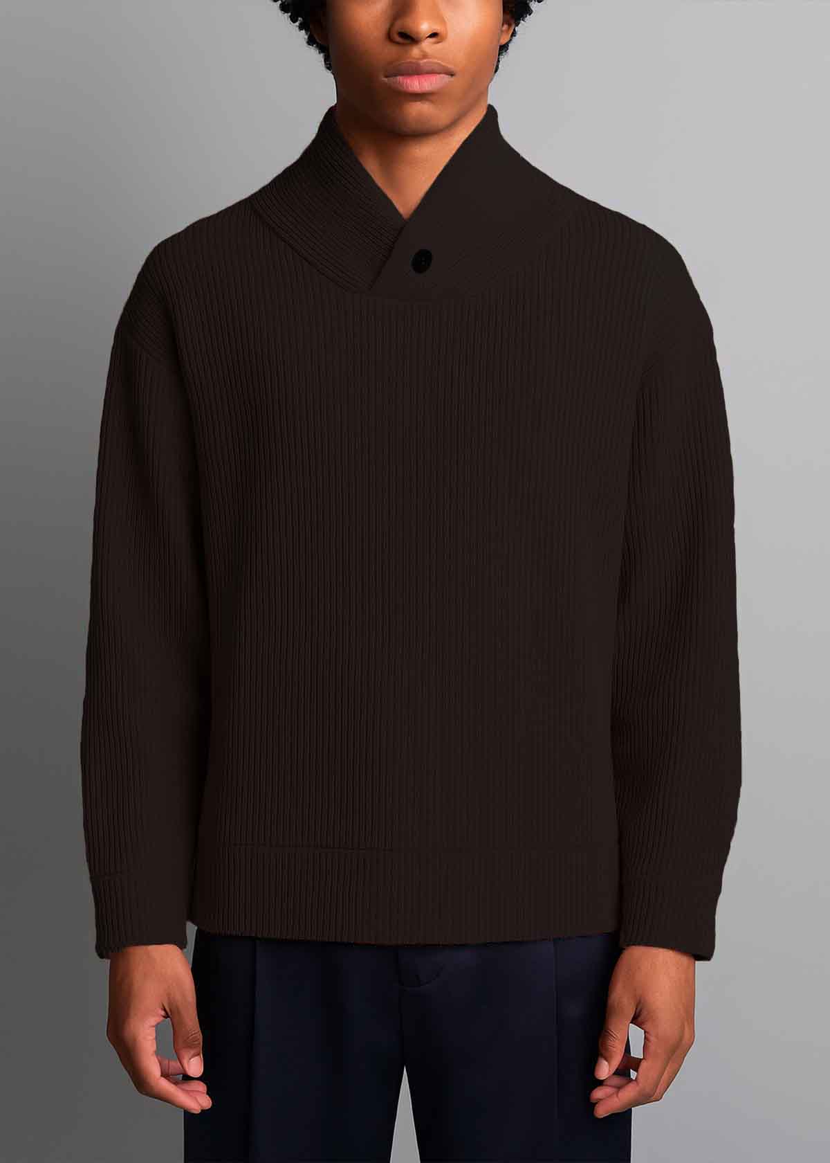 Vintage Black Twist Shawl