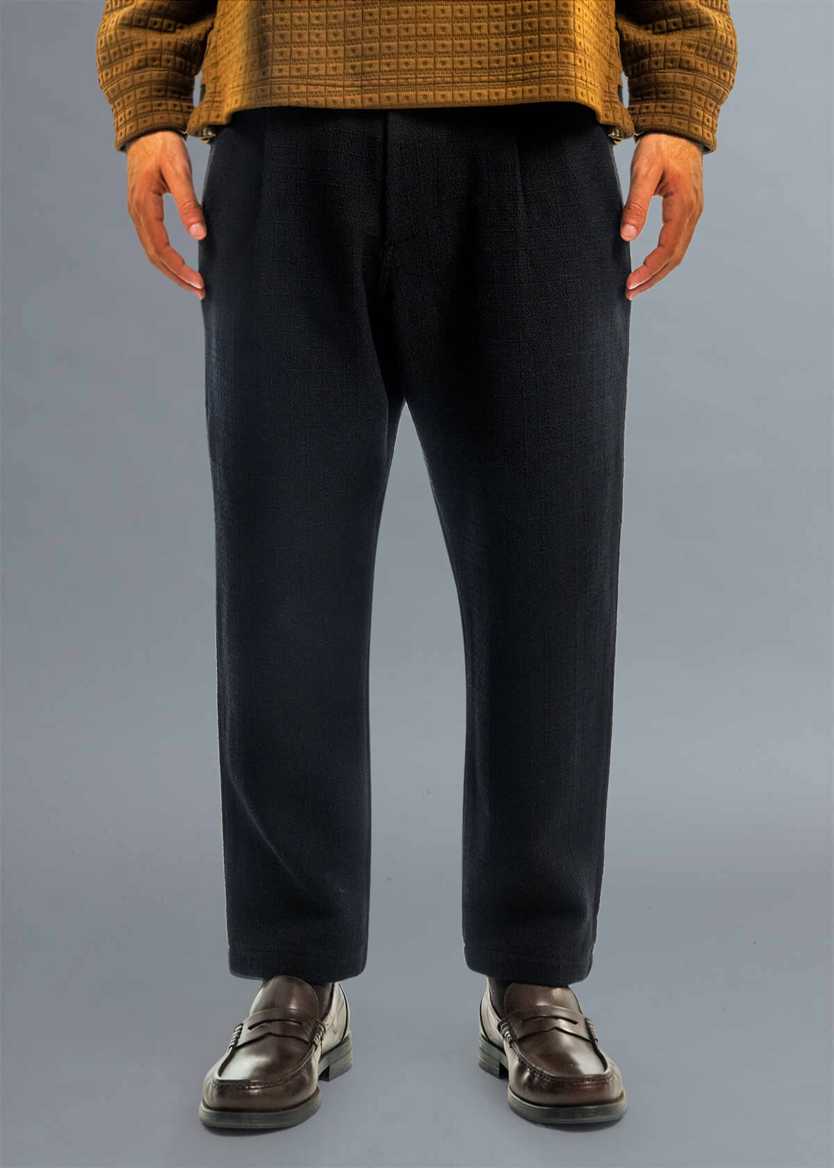 Black Crepe: Boxer Fit