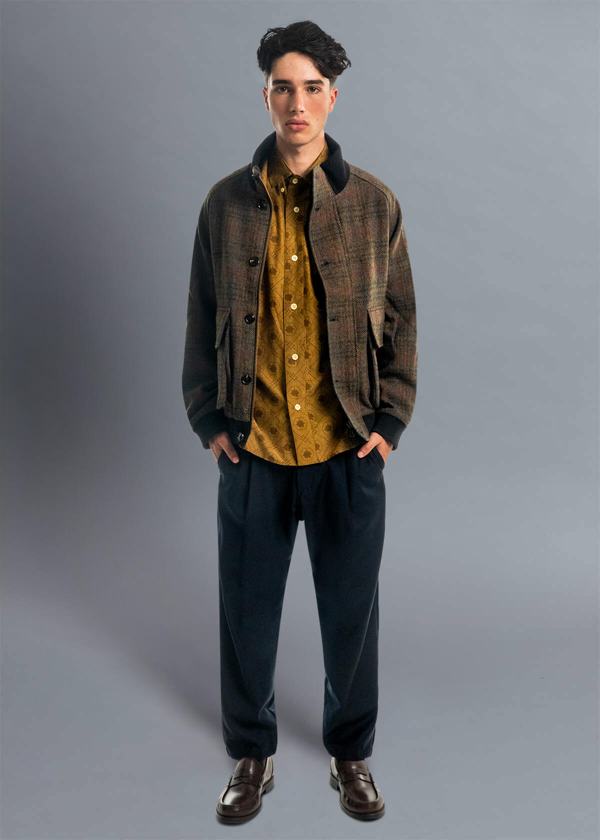 Dot Motif Silk Blend