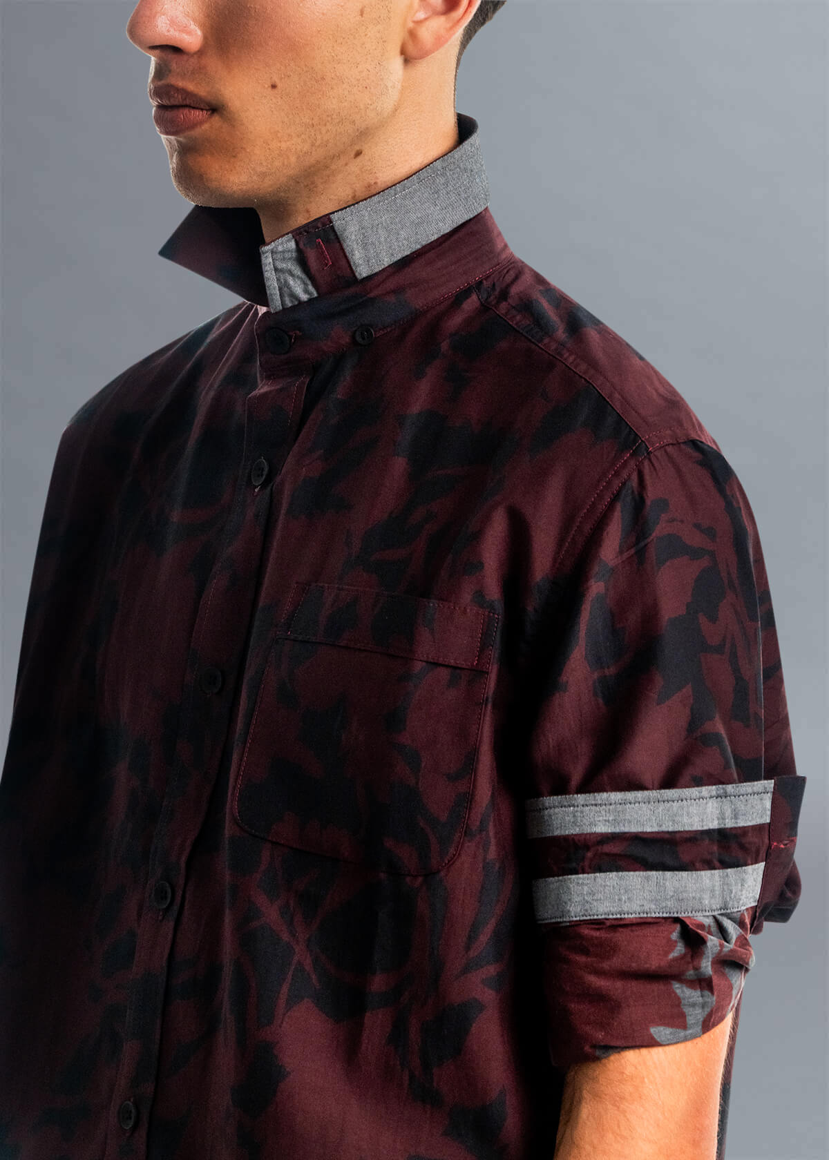 Shadow Blomma Burgundy