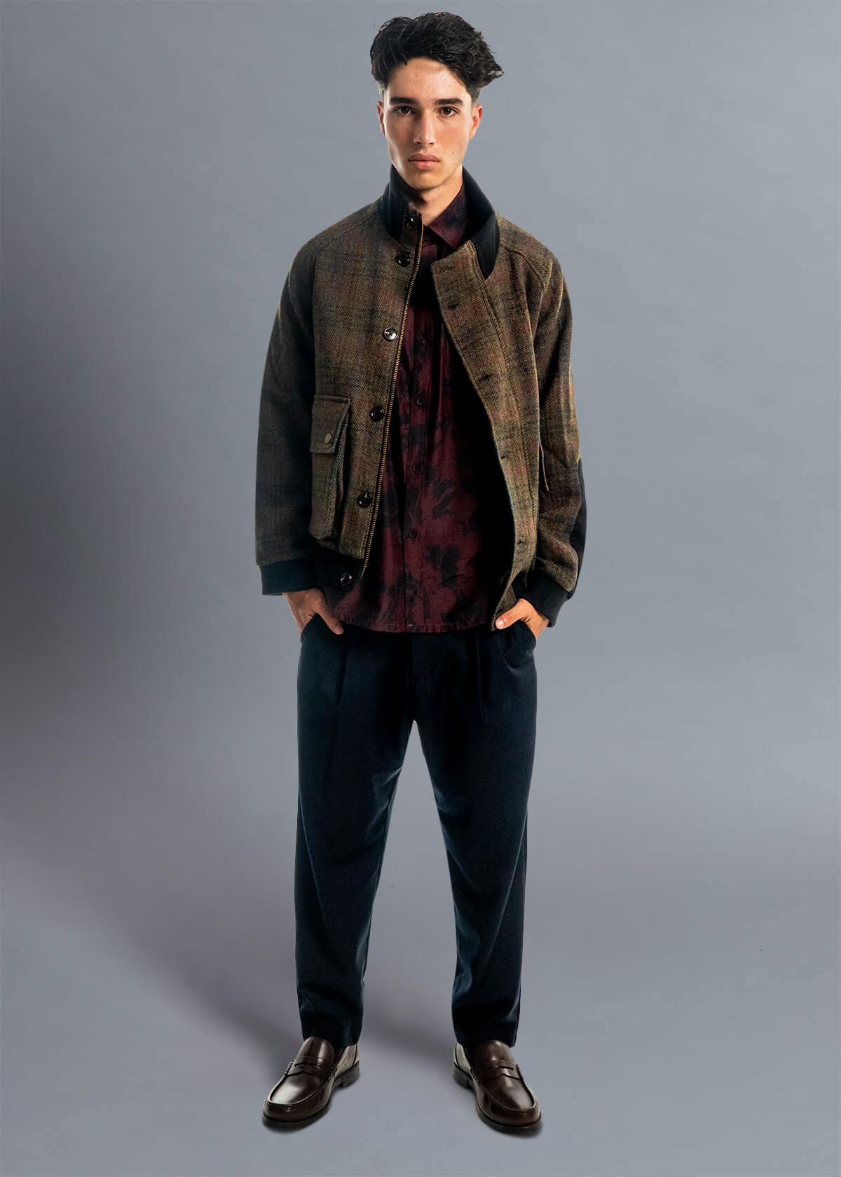 Shadow Blomma Burgundy