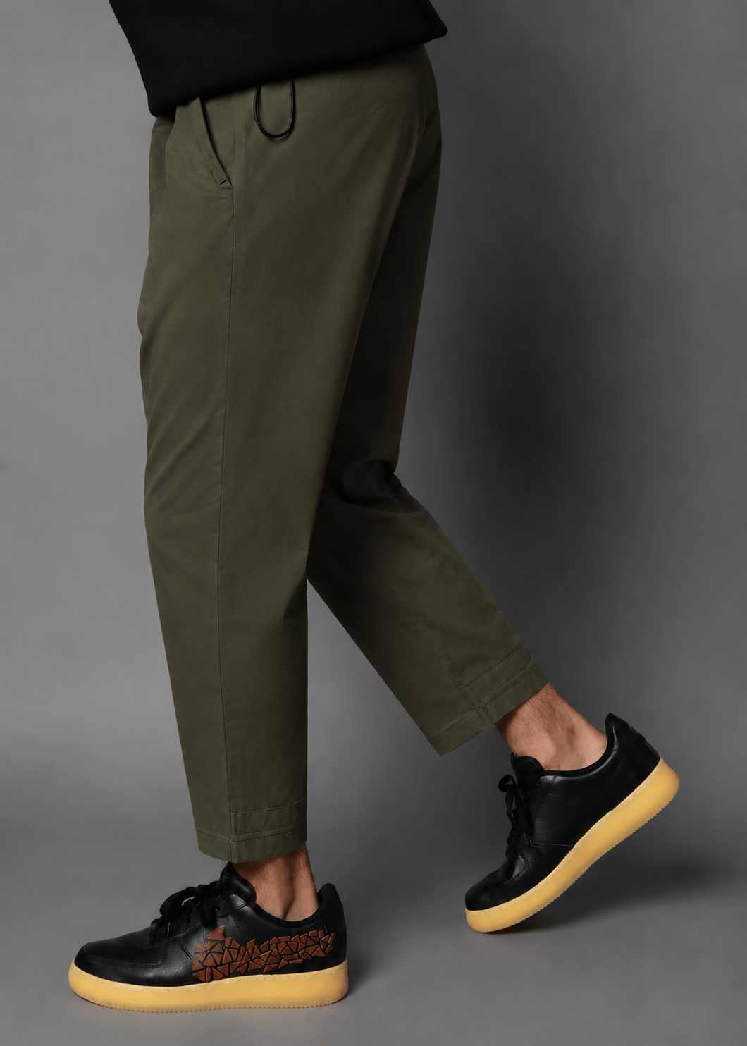 Dark Olive Twill: Boxer Fit