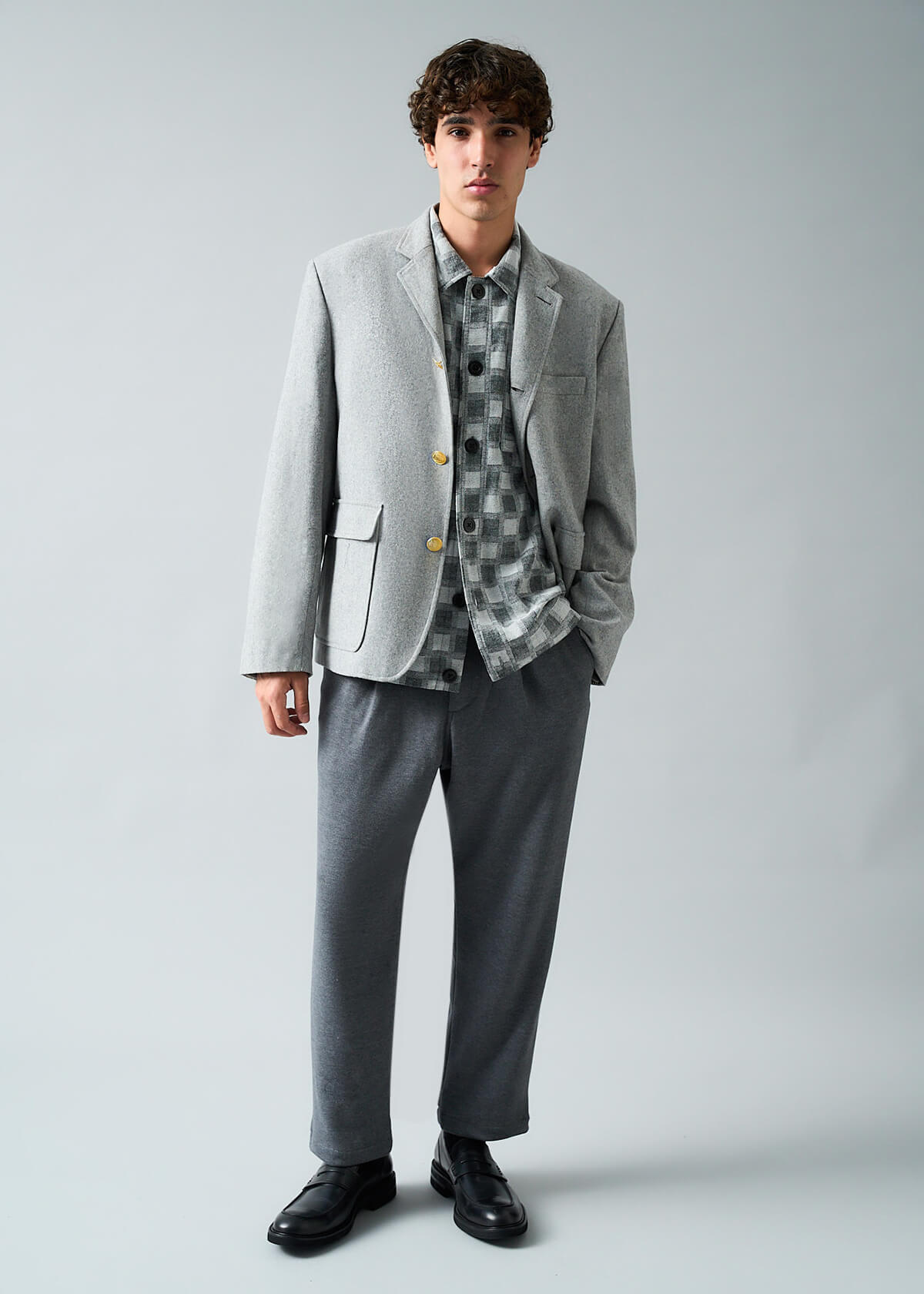 Ghost Grid Prisao Coat-Front