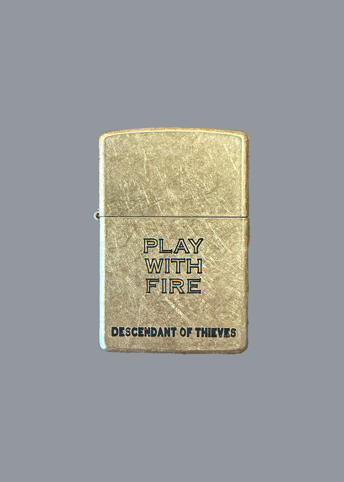 Play With Fire Brass Lighter