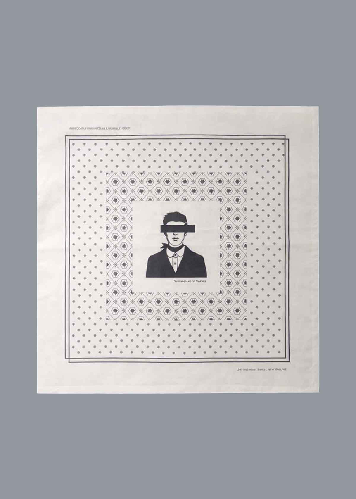 DOT Printed Neckwear White