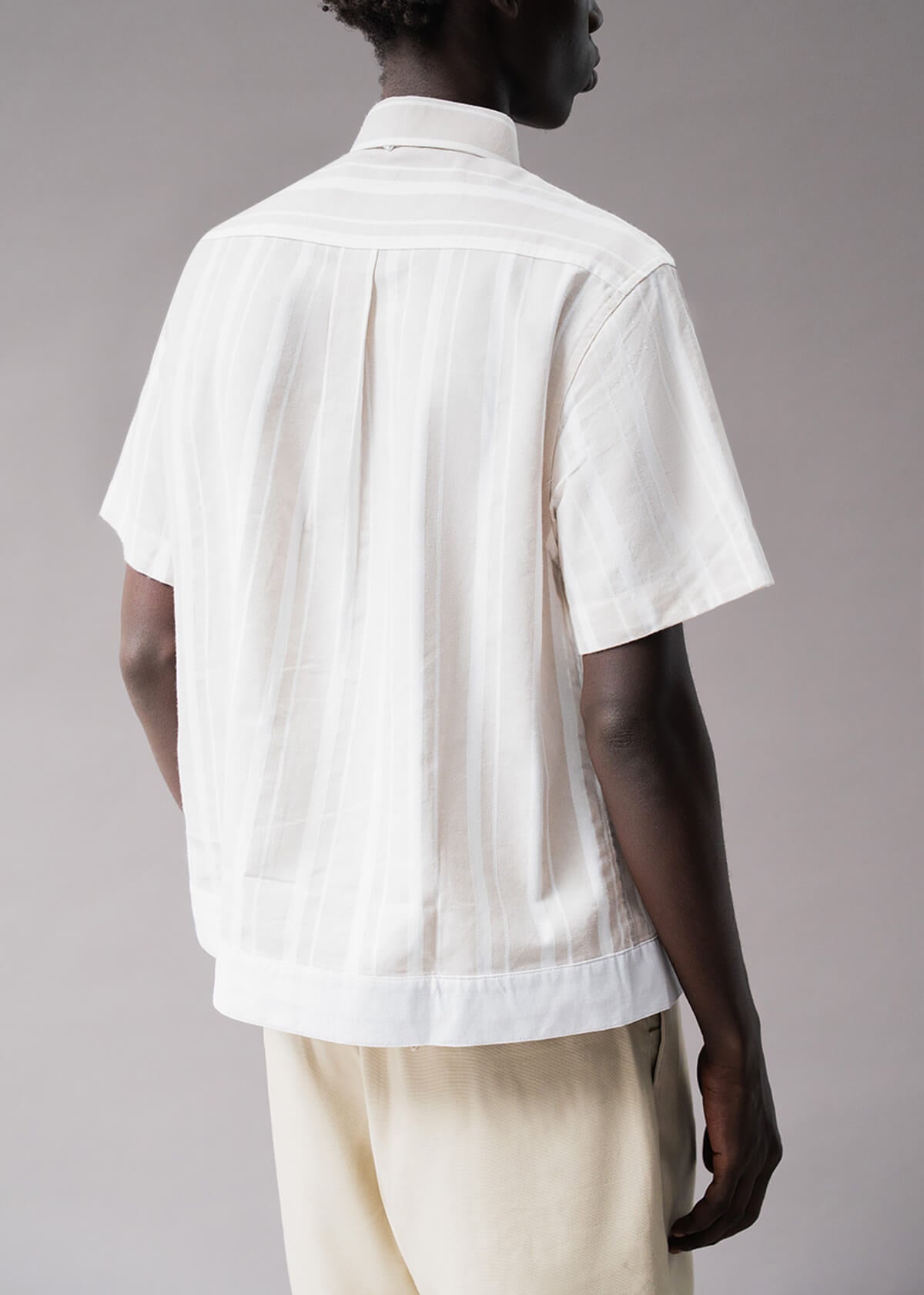 Chevron Stripe Cream