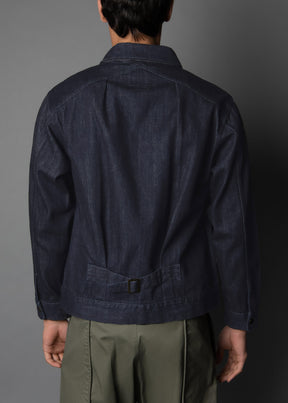 Indigo Selvedge Shawl Jacket