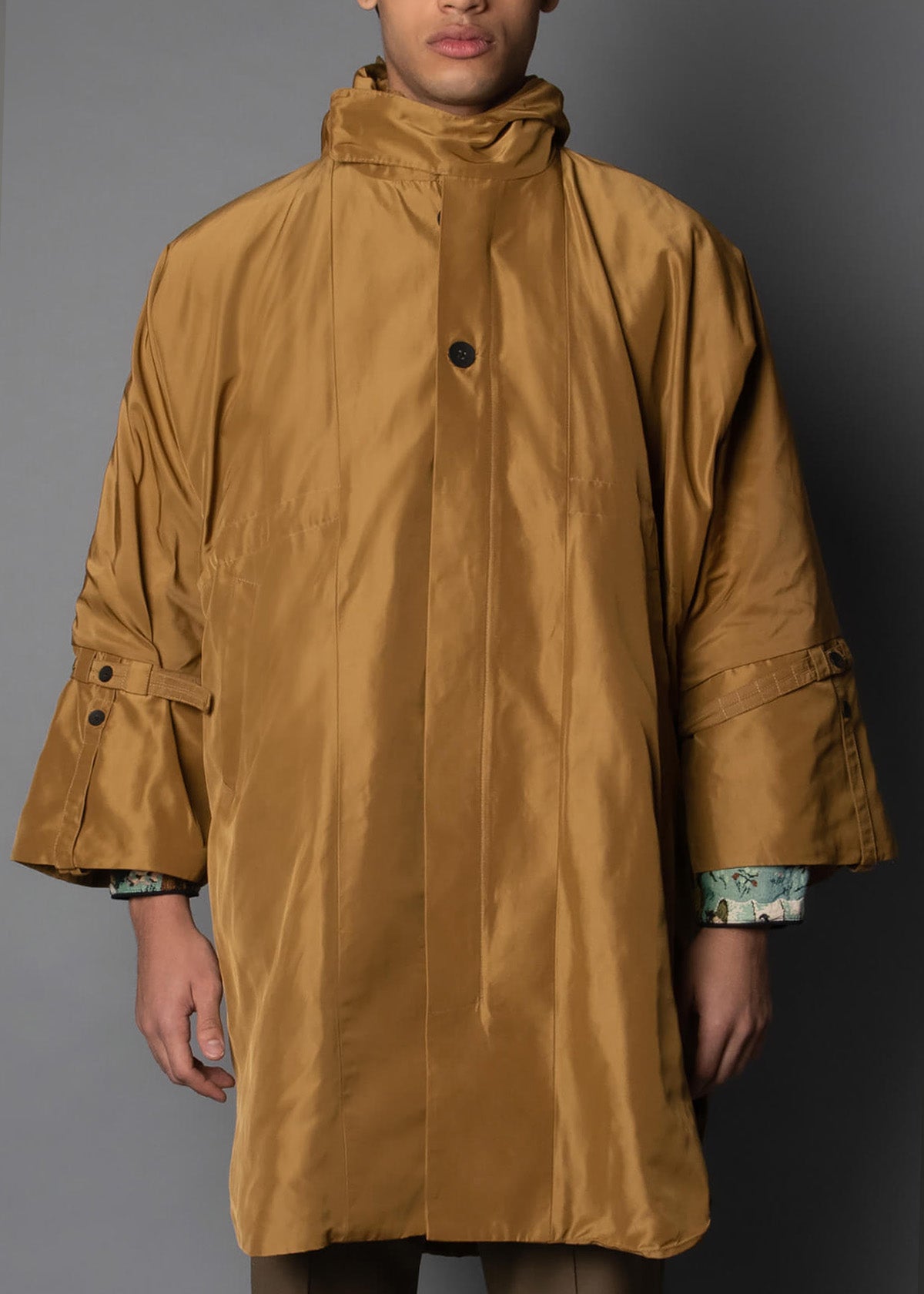 copper rain poncho for men