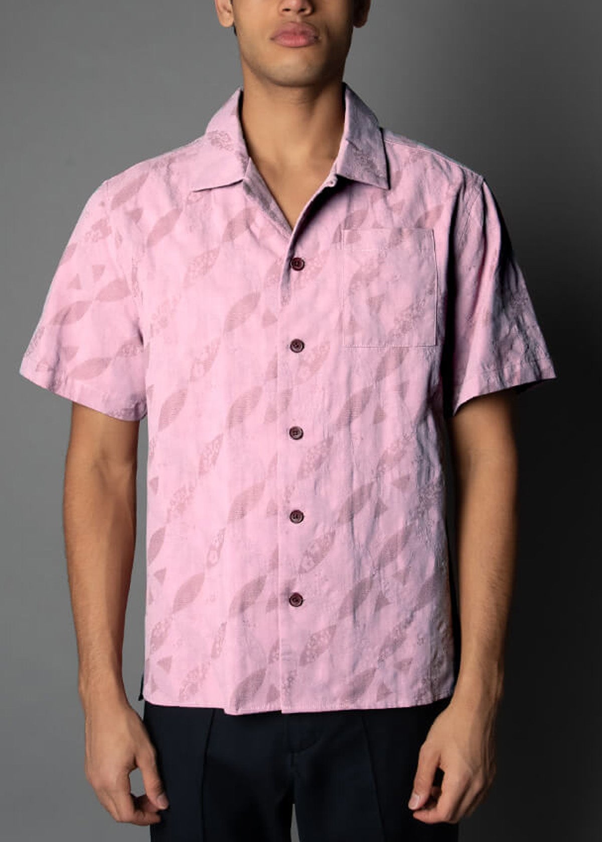 On Leave Camp Mauve Shirt