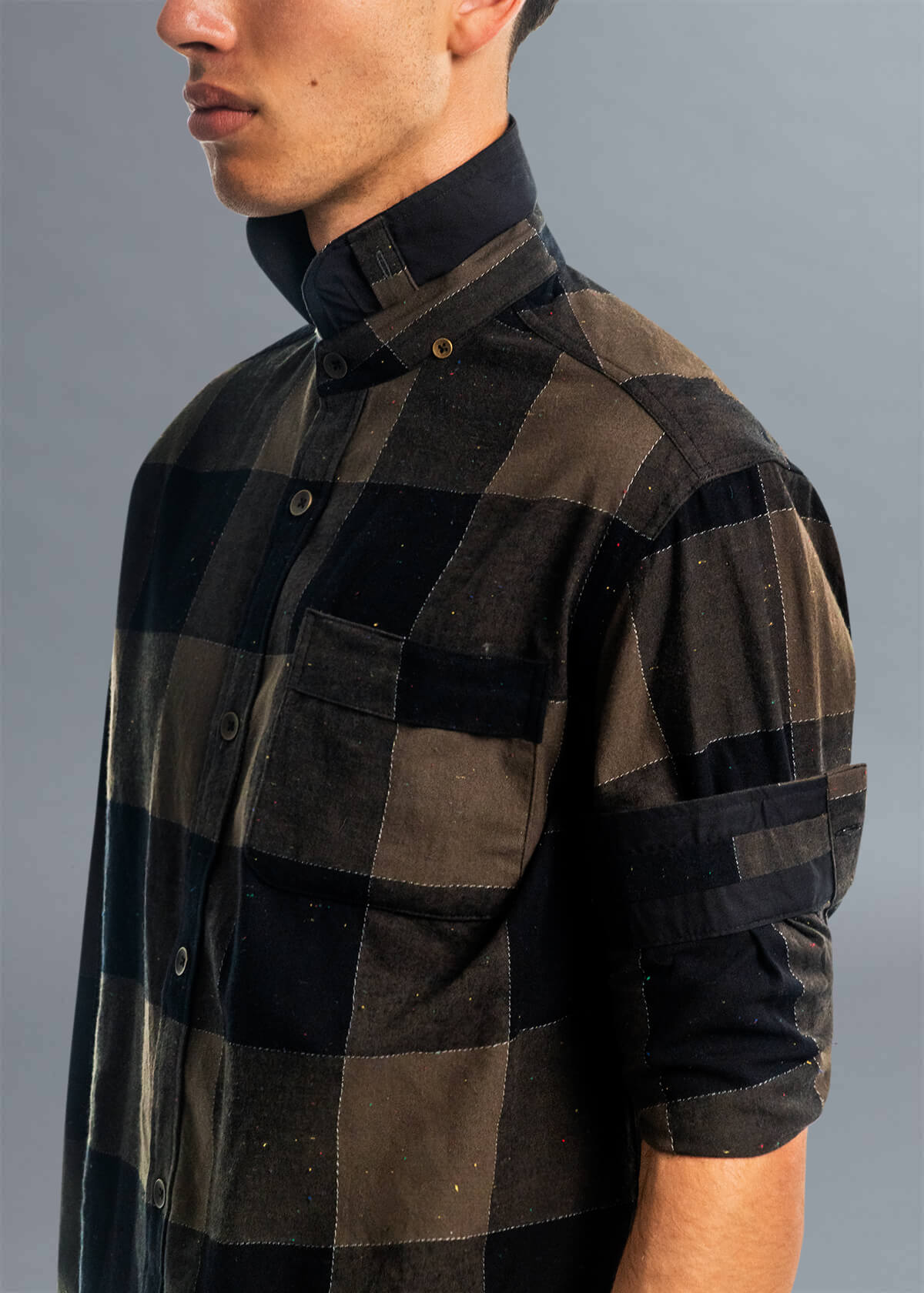 Gambit Check Charcoal