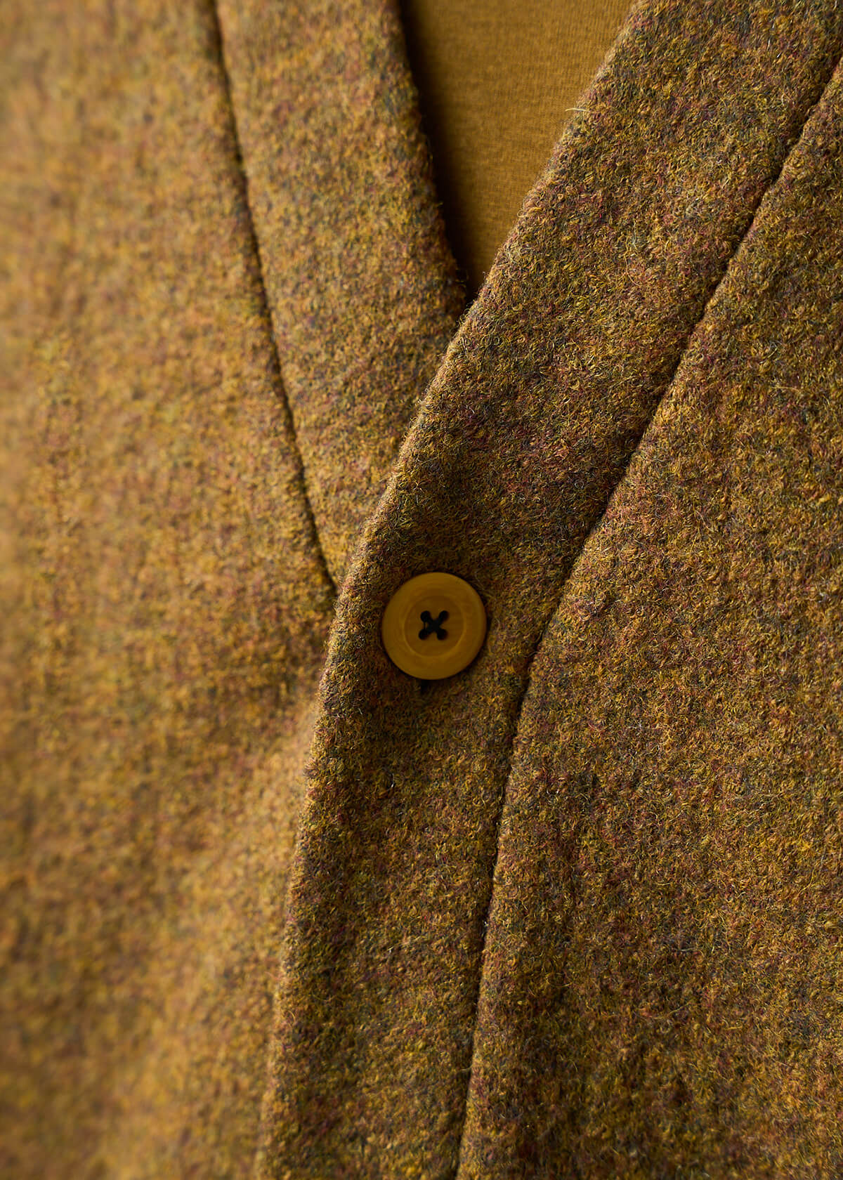 100 Wool Certified Brass Cardigan