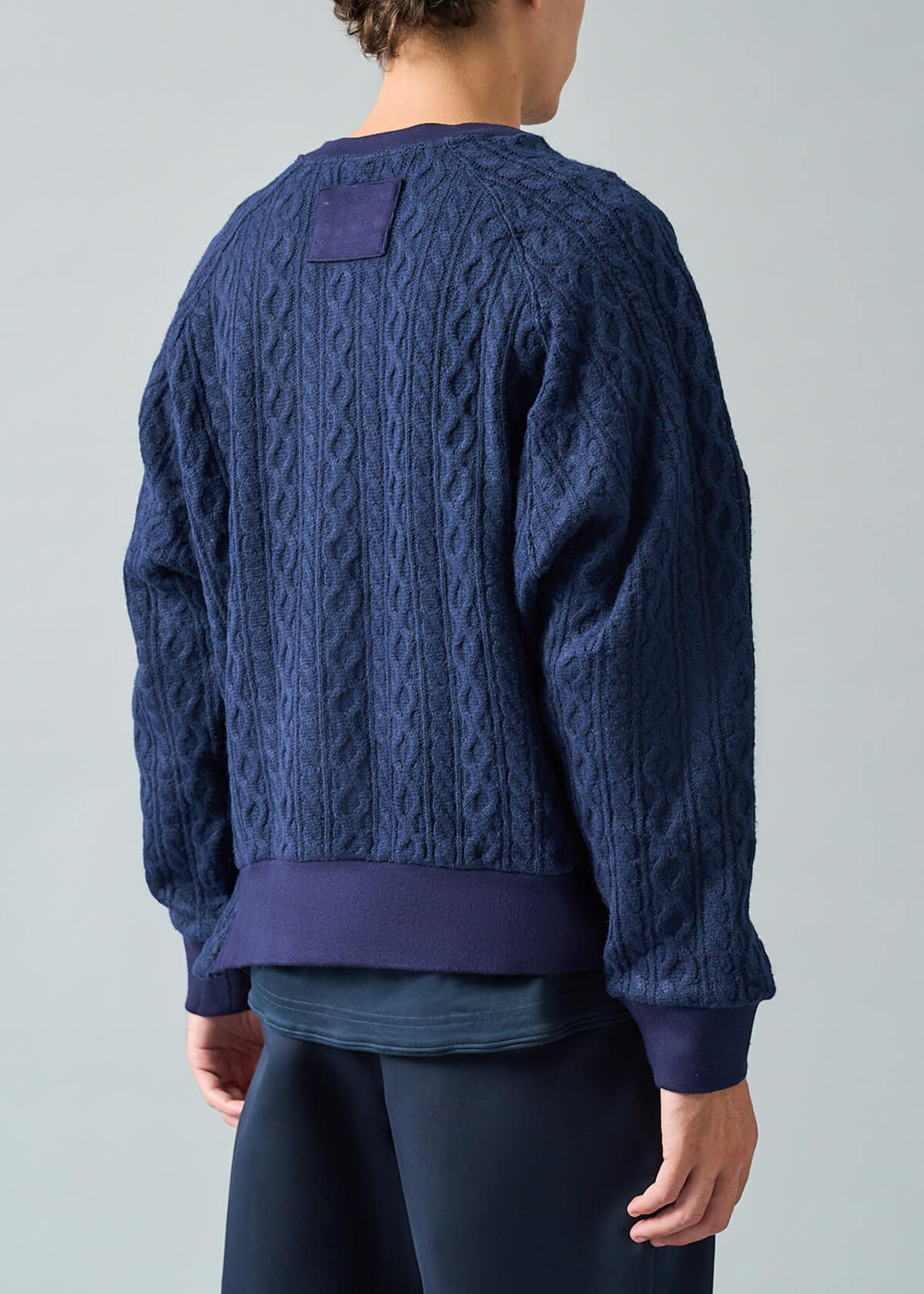 Aviator Cable Knit Navy