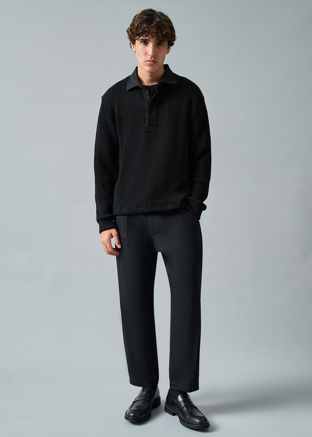 Rugby Black Knit