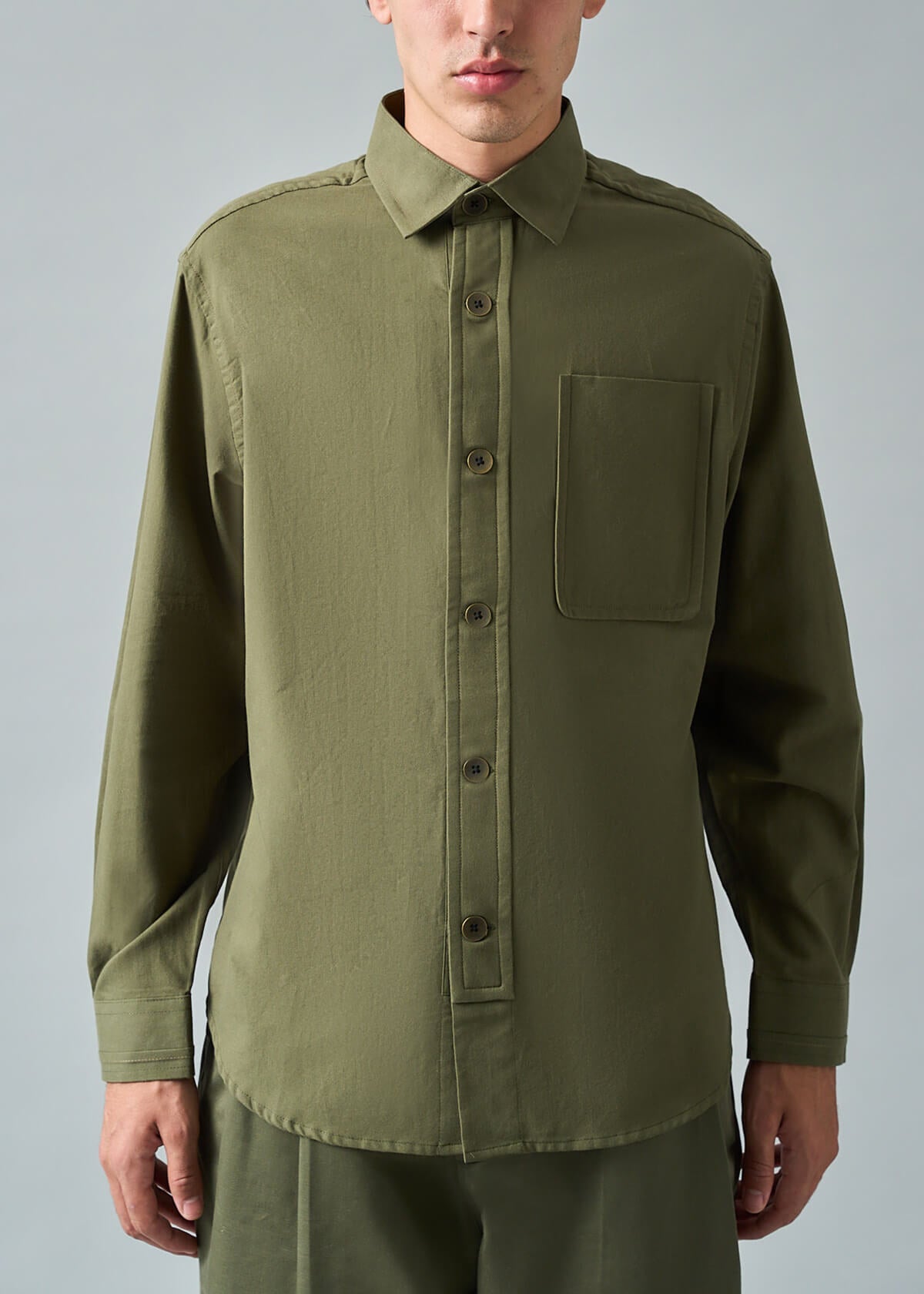 Soft Canvas Olive Shirt