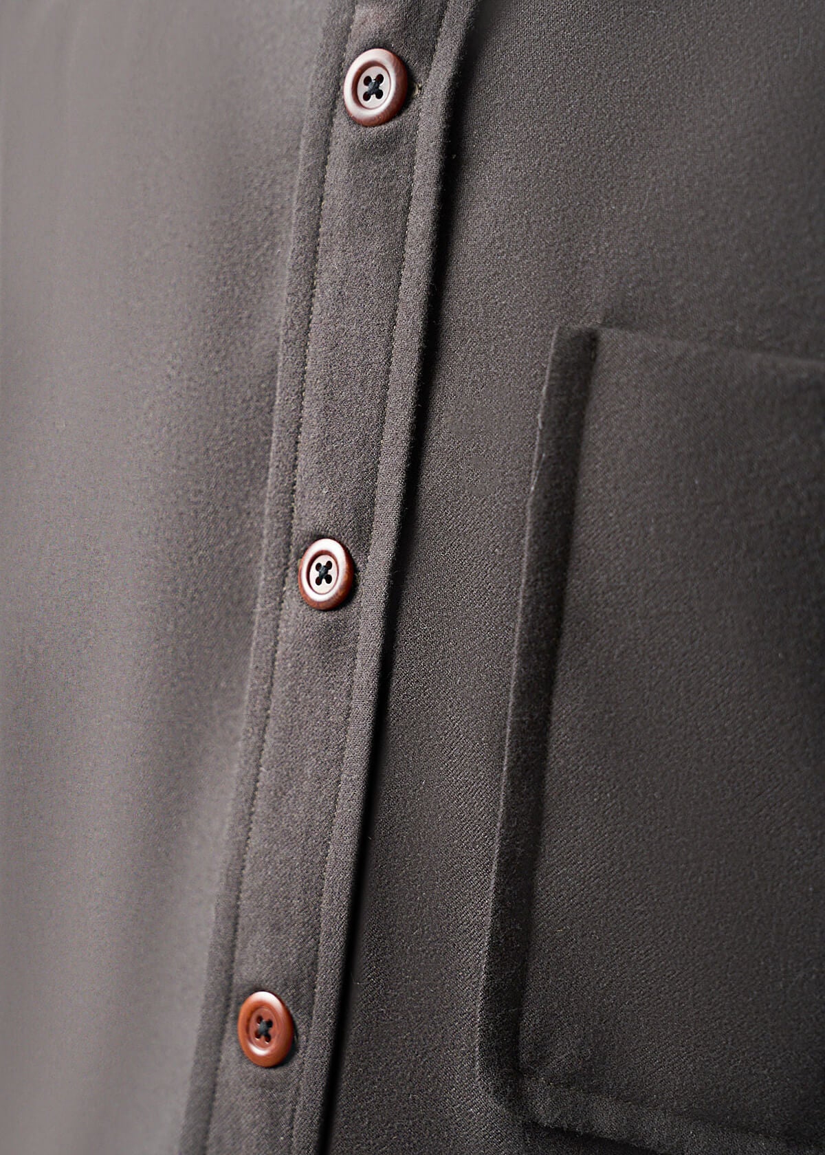 Wool Blend Drop Pkt Shirt