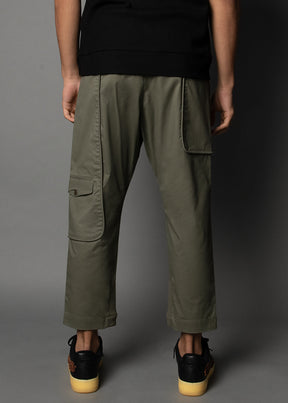 Kargo Twill Green: Boxer Cropped Fit