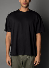 black 100% cotton men's tee