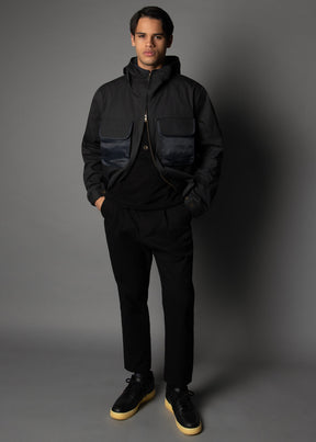 Nara Waxed Cargo Jkt Midnight