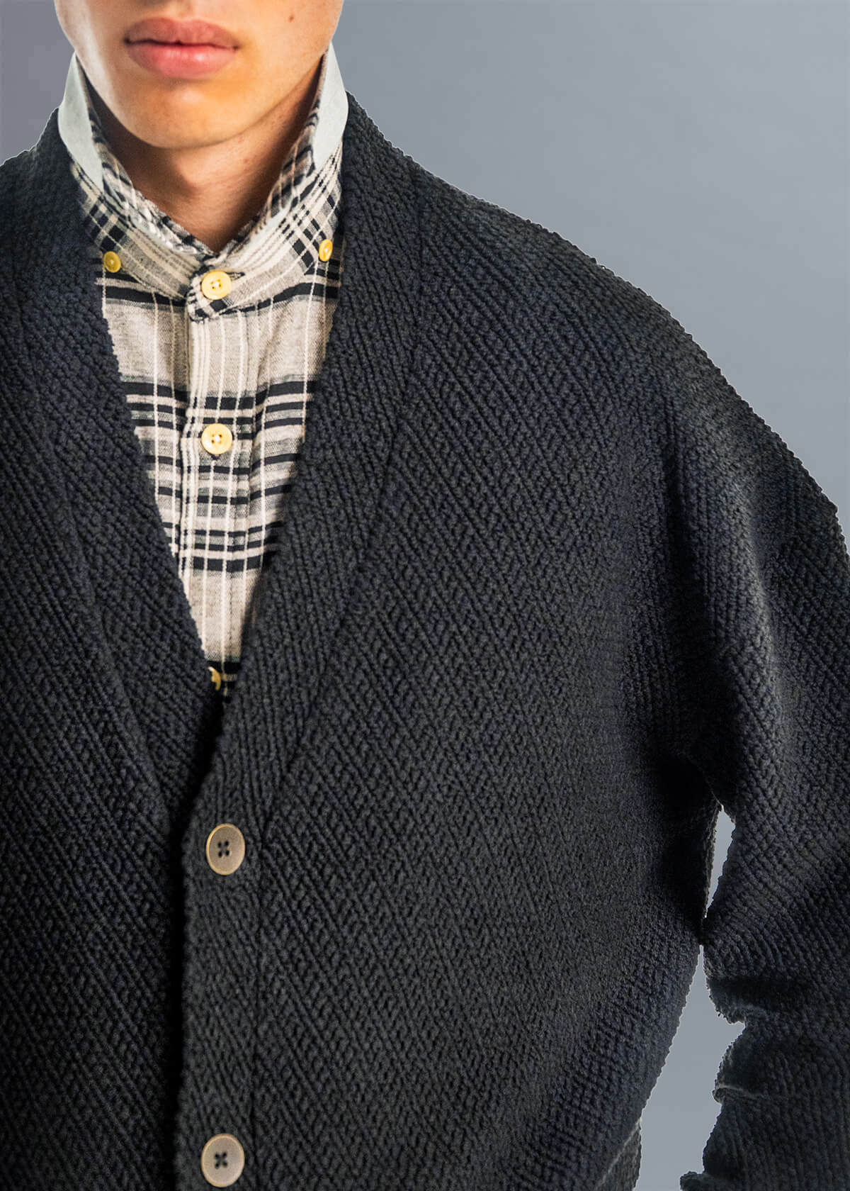 Vanguard Black Popi Cropped Cardigan