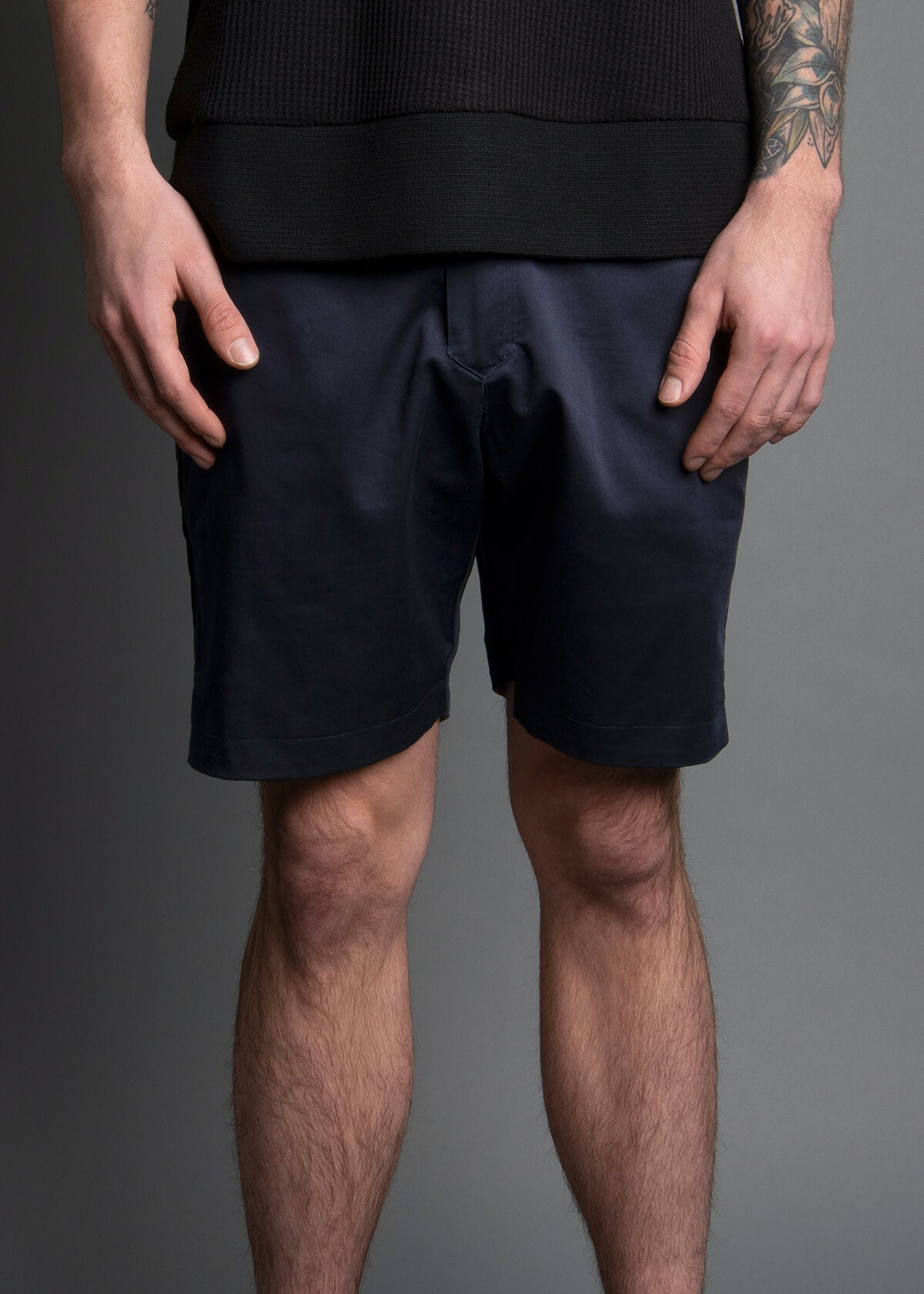 Reversable dark navy mens short